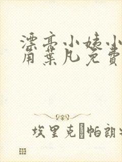 漂亮小姨小说主角叶凡免费阅读
