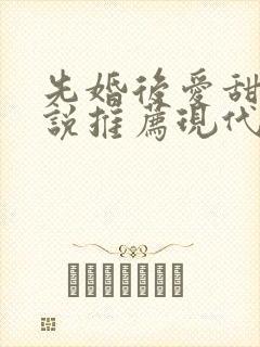 先婚后爱甜文小说推荐现代言情