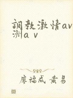 调教激情av亚洲aⅴ