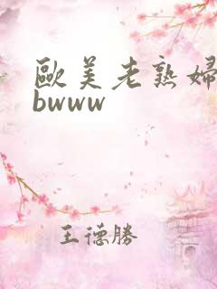 欧美老熟妇bbbwww