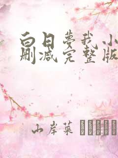 白日梦我小说未删减完整版