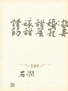 错嫁甜婚:总裁的甜蜜宠妻