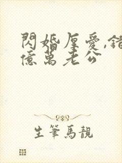 闪婚厚爱,错嫁亿万老公