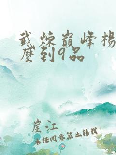 武炼巅峰杨开怎么到9品