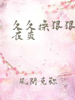 久久操狠狠干夜夜爽