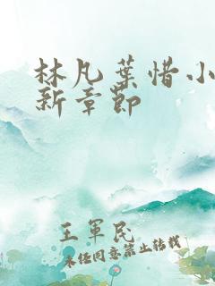 林凡叶惜小说最新章节