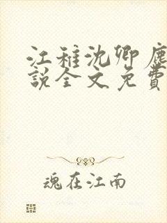 江稚沈卿尘的小说全文免费阅读最新