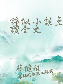 锦似小说免费阅读全文