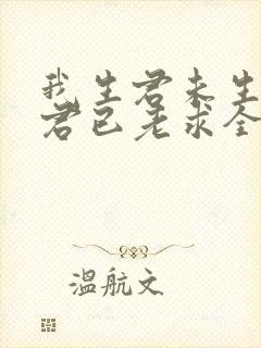 我生君未生我生君已老求全诗