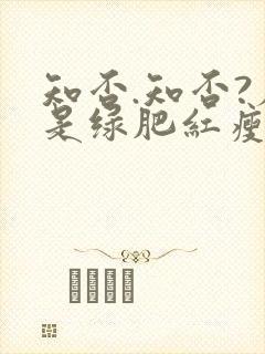 知否.知否?应是绿肥红瘦原著