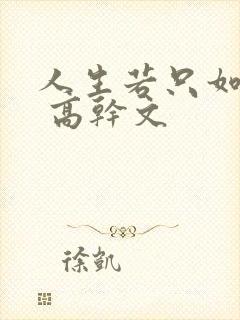 人生若只如初见 高干文