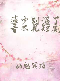 薄少别演了夫人看不见短剧免费