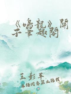 《鸣龙》关关公子笔趣阁