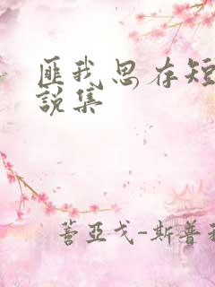 匪我思存短篇小说集