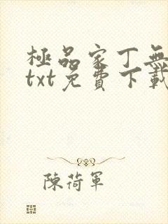 极品家丁无删减txt免费下载