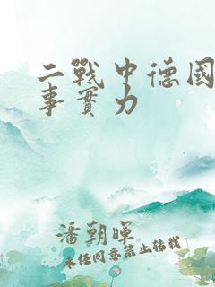 二战中德国的军事实力
