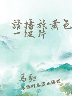 请播放黄色录像一级片