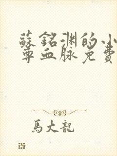 苏铭渊的小说至尊血脉免费阅读