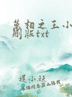 万相之王小说未删版txt