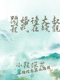 闪婚后大叔每天宠我在线观看