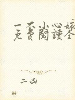一不小心嫁总裁免费阅读全文