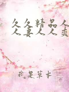 久久精品人人玩人妻人人爽