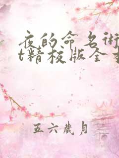 夜的命名术txt精校版全本下载
