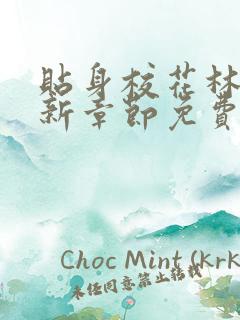 贴身校花林逸最新章节免费