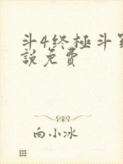 斗4终极斗罗小说免费