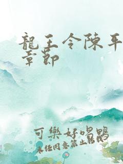 龙王令陈平全部章节