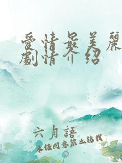 爱情最美丽分集剧情介绍