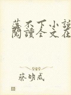 落不下小说免费阅读全文在线阅读