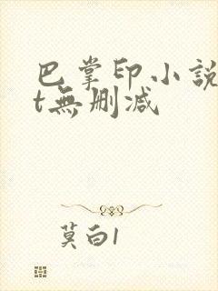 巴掌印小说txt无删减
