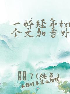 一醉经年txt全文加番外