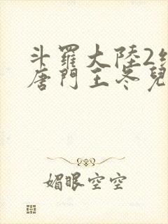 斗罗大陆2绝世唐门王冬儿的身份