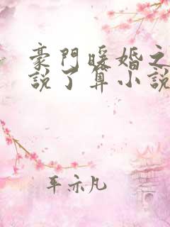 豪门暖婚之夫人说了算小说txt