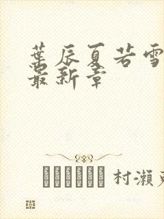 叶辰夏若雪孙怡最新章