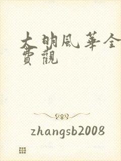 大明风华全集免费观
