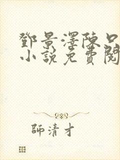 邓景泽陈只只的小说免费阅读