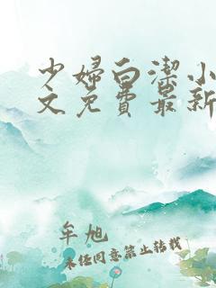 少妇白洁小说全文免费最新章节