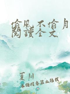 偷风不偷月免费阅读全文