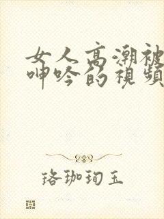 女人高潮被爽到呻吟的视频