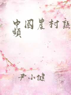 中国农村熟妇视频