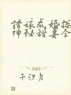 错嫁成婚总裁的神秘甜妻全文免费