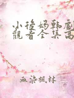 小后妈韩剧免费观看全集高清