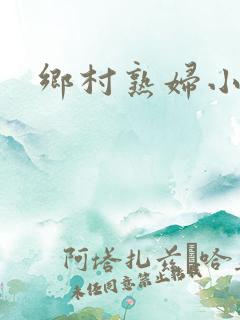 乡村熟妇小说