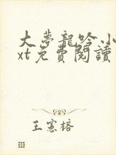 大梦龙吟小说txt免费阅读