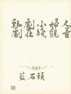 韩剧小妇人电视剧在线观看免费高清