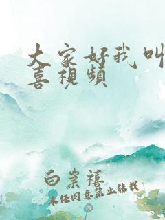 大家好我叫林小喜视频