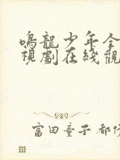 鸣龙少年全集电视剧在线观看免费